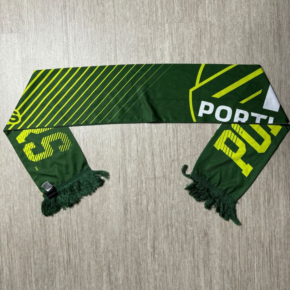 Portland Timbers Scarf Adidas Portland TIME Oregon PNW MLS Soccer Green Yellow